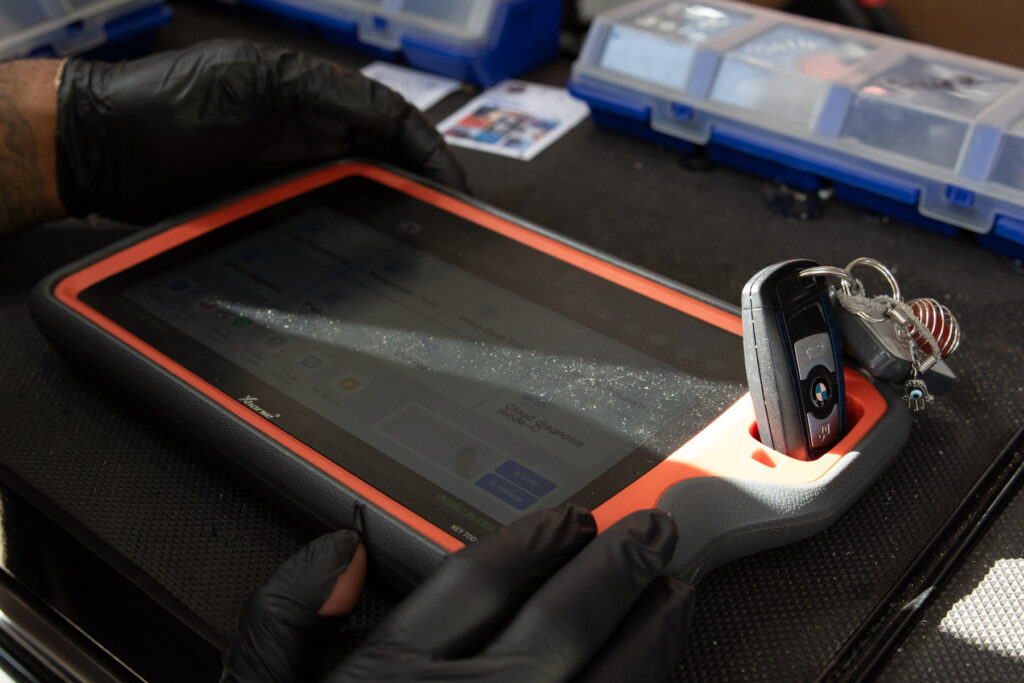 BMW Key programming during mobile service from AH Locktech